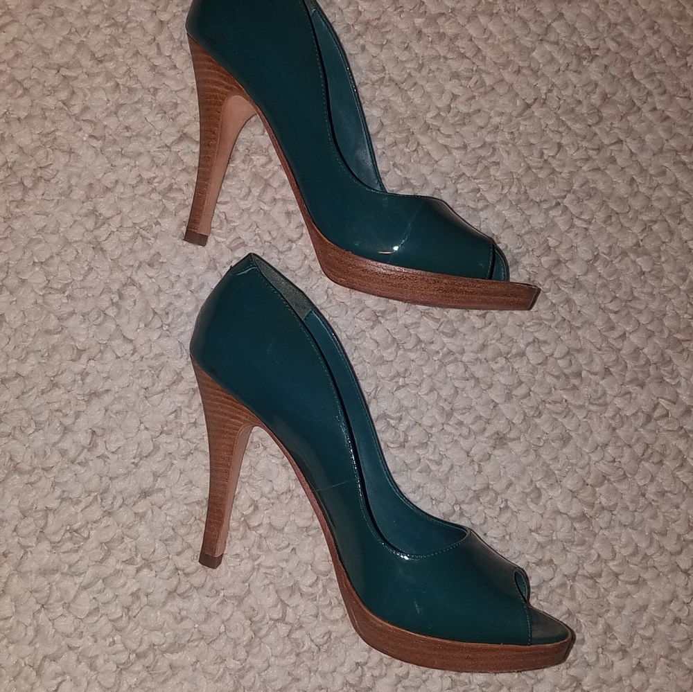 Deep emerald green Aldo Leofa pump